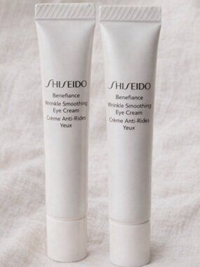 Shiseido Benefiance Wrinkle Smoothing Eye Cream 5ml NEW 2pc Set Travel